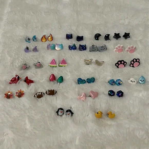Set of 25 Various Polymer Earring Sets w/ Titanium Posts